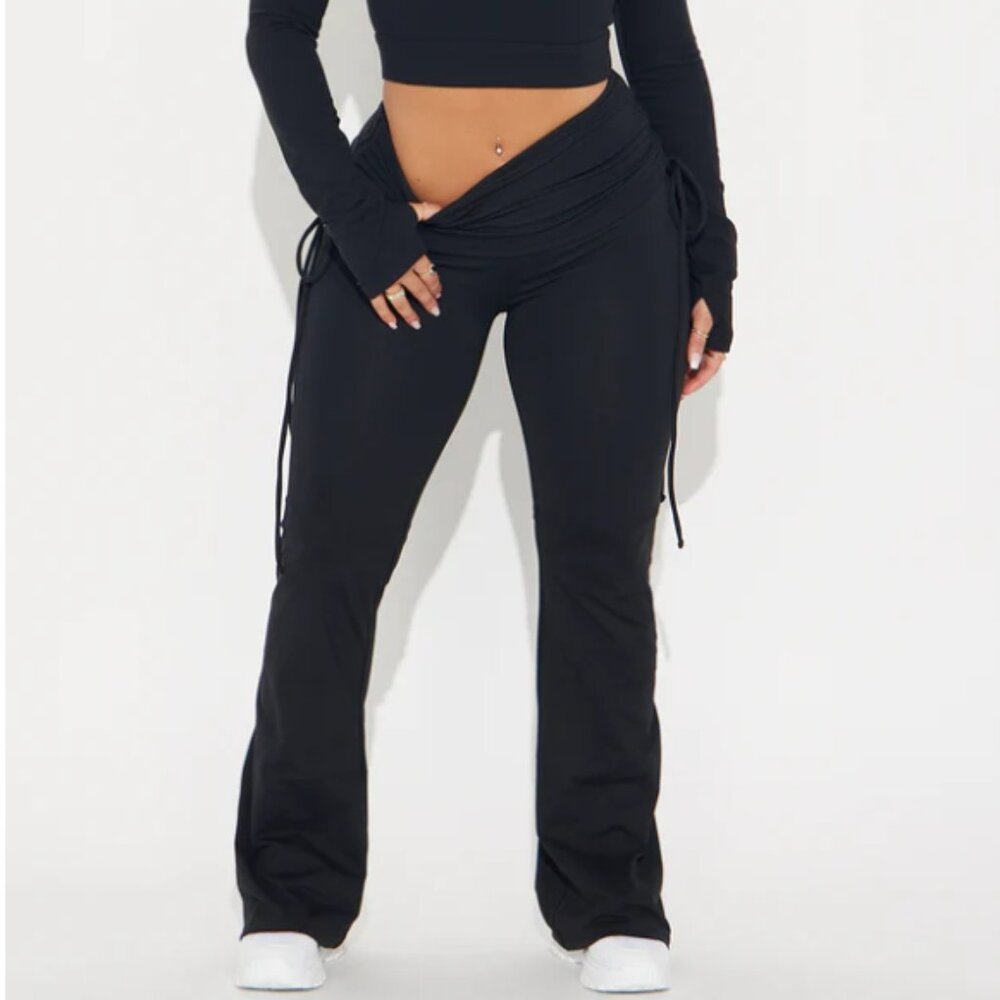 NWT Fashion Nova First Position Super Soft Active Pant 🖤 Black